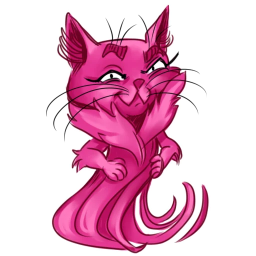 Розовый кот Зердок sticker 😒