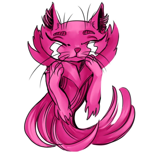 Розовый кот Зердок sticker 😭