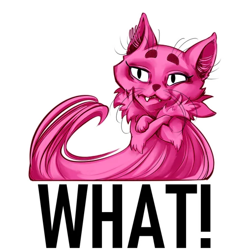 Розовый кот Зердок sticker 🤨