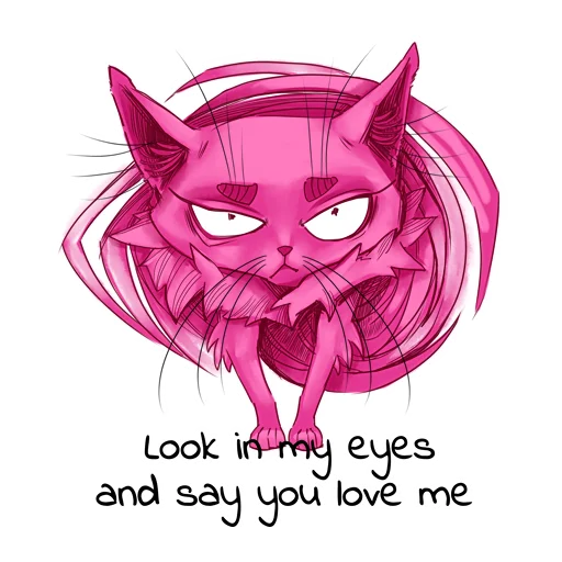 Розовый кот Зердок sticker 😼