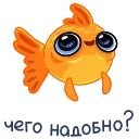 Стікер Золотая рыбка ❓