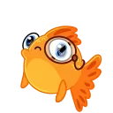 Эмодзи Золотая рыбка  🧐