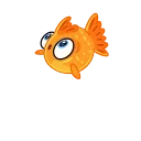 Золотая рыбка stiker 😱