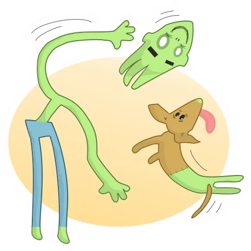 Telegram Sticker «Зомбовеганпокалипсис» 🙃